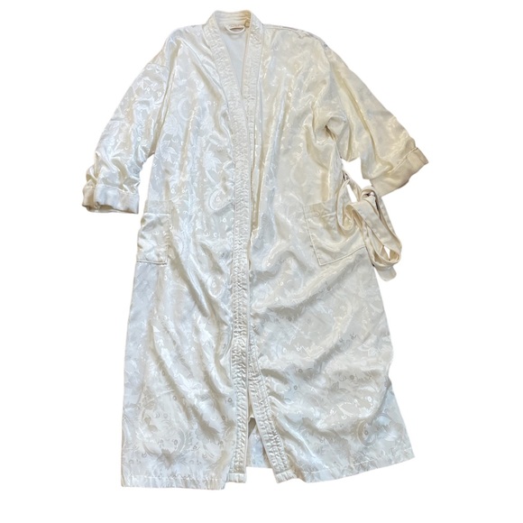 Vintage Victoria Secret Satin Terry Robe - Picture 1 of 7